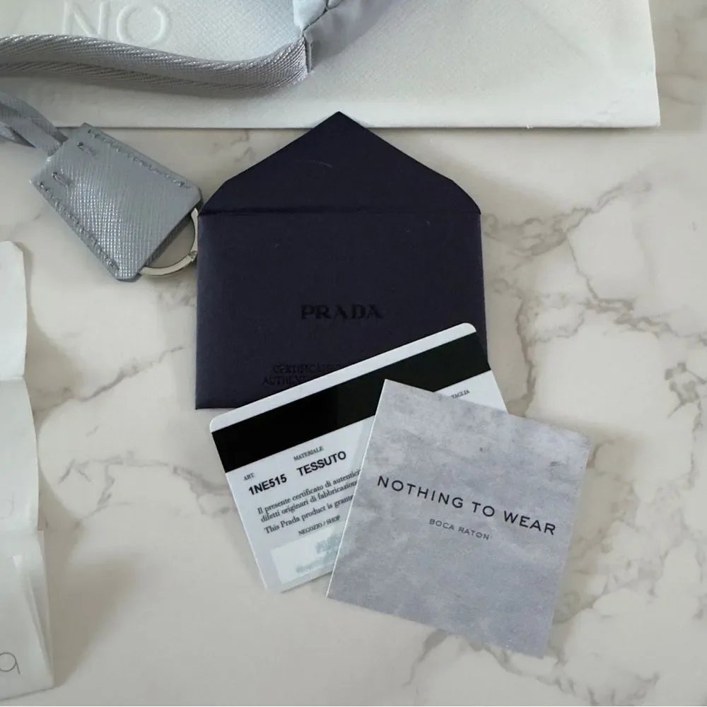 ⭕️ PRADA Mini Bag Re-Nylon Re-Edition 2000 Grey - Picture 6 of 7